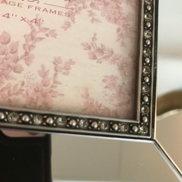 Vintage Mirror Photo Frame 4x4 inch - Picture 6 of 8